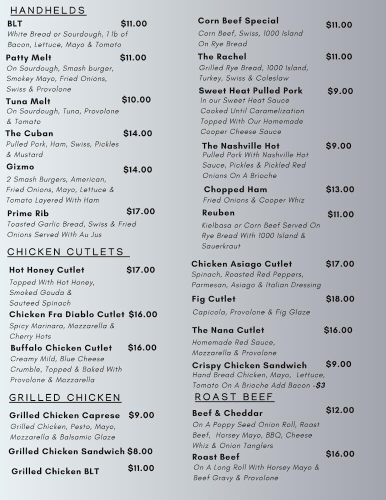 Philly Style Subs- Reading Menu image 1