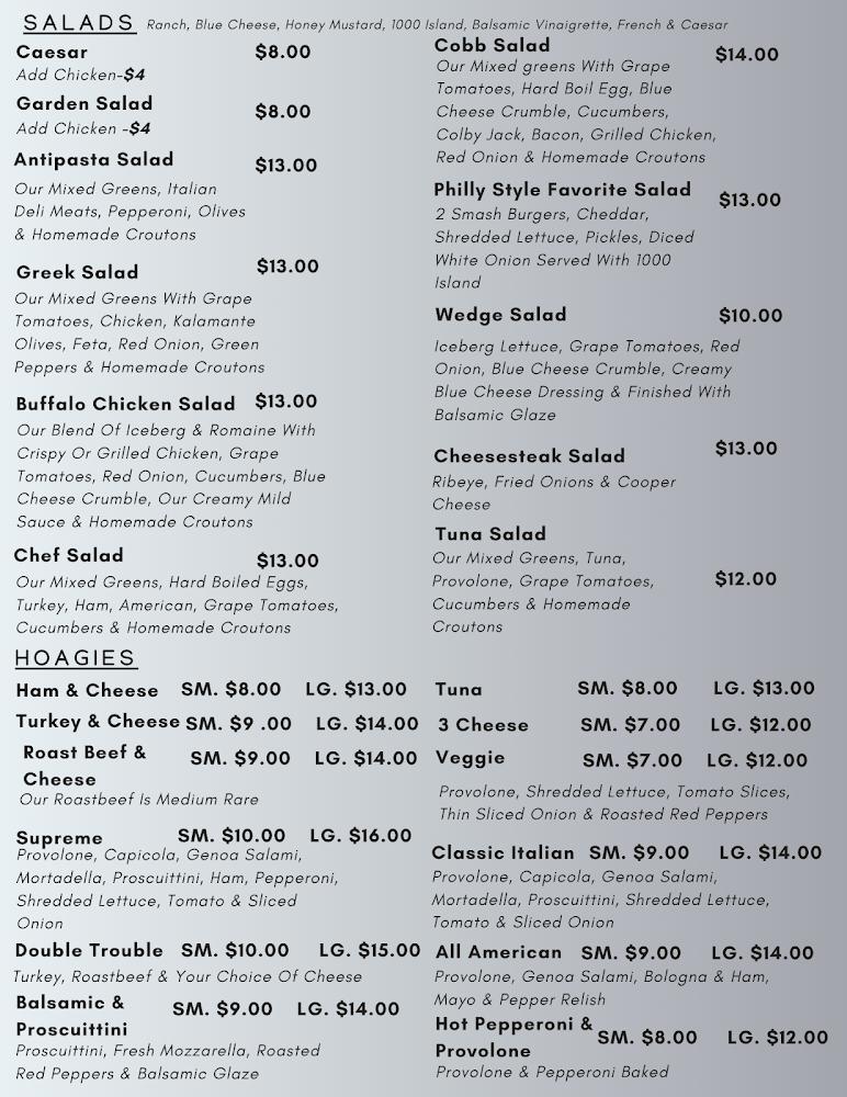 Philly Style Subs- Reading Menu image 3